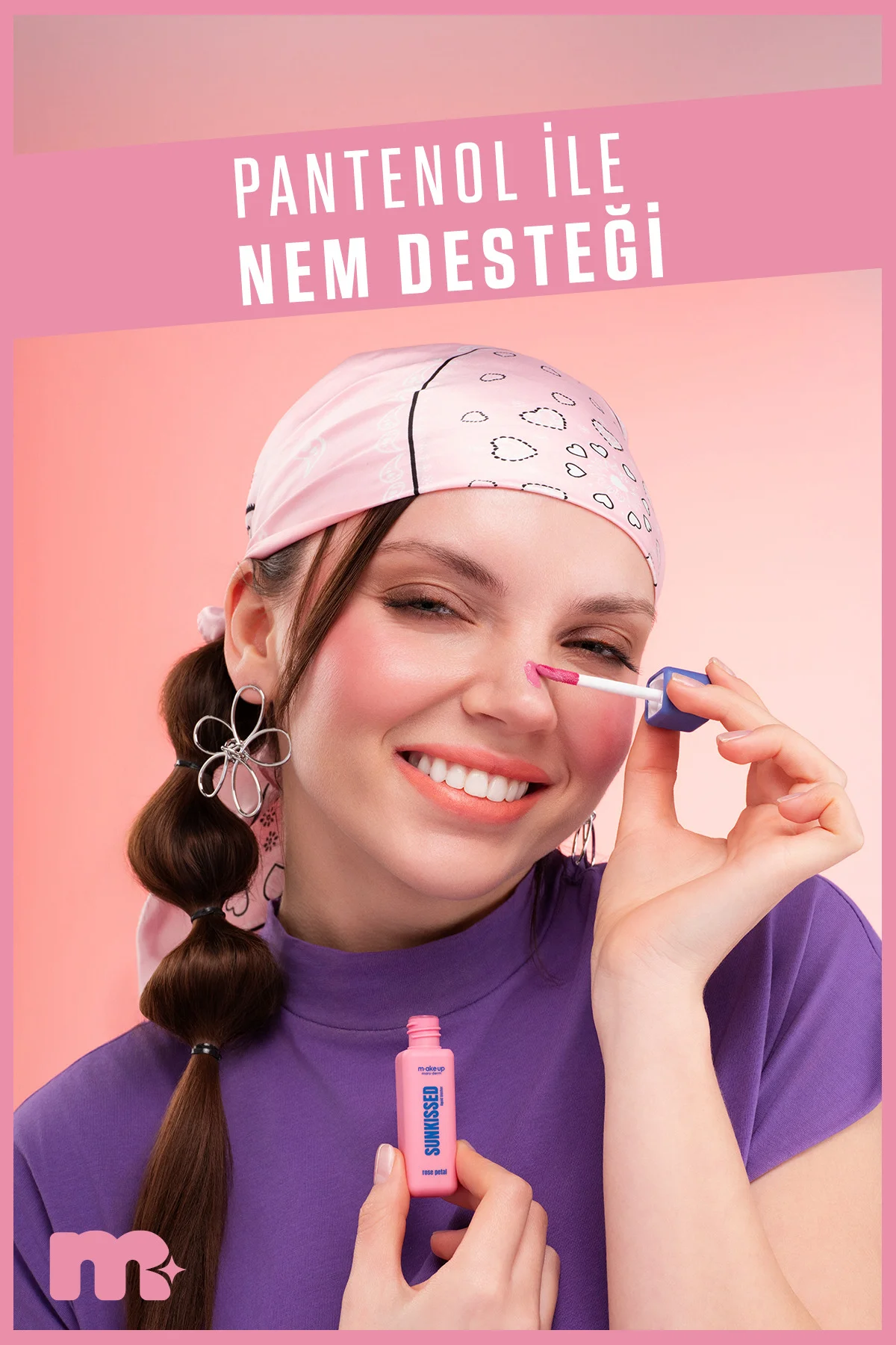 make up maruderm Yoğun Pigmentli Likit Allık – Liquid Blush Rose 