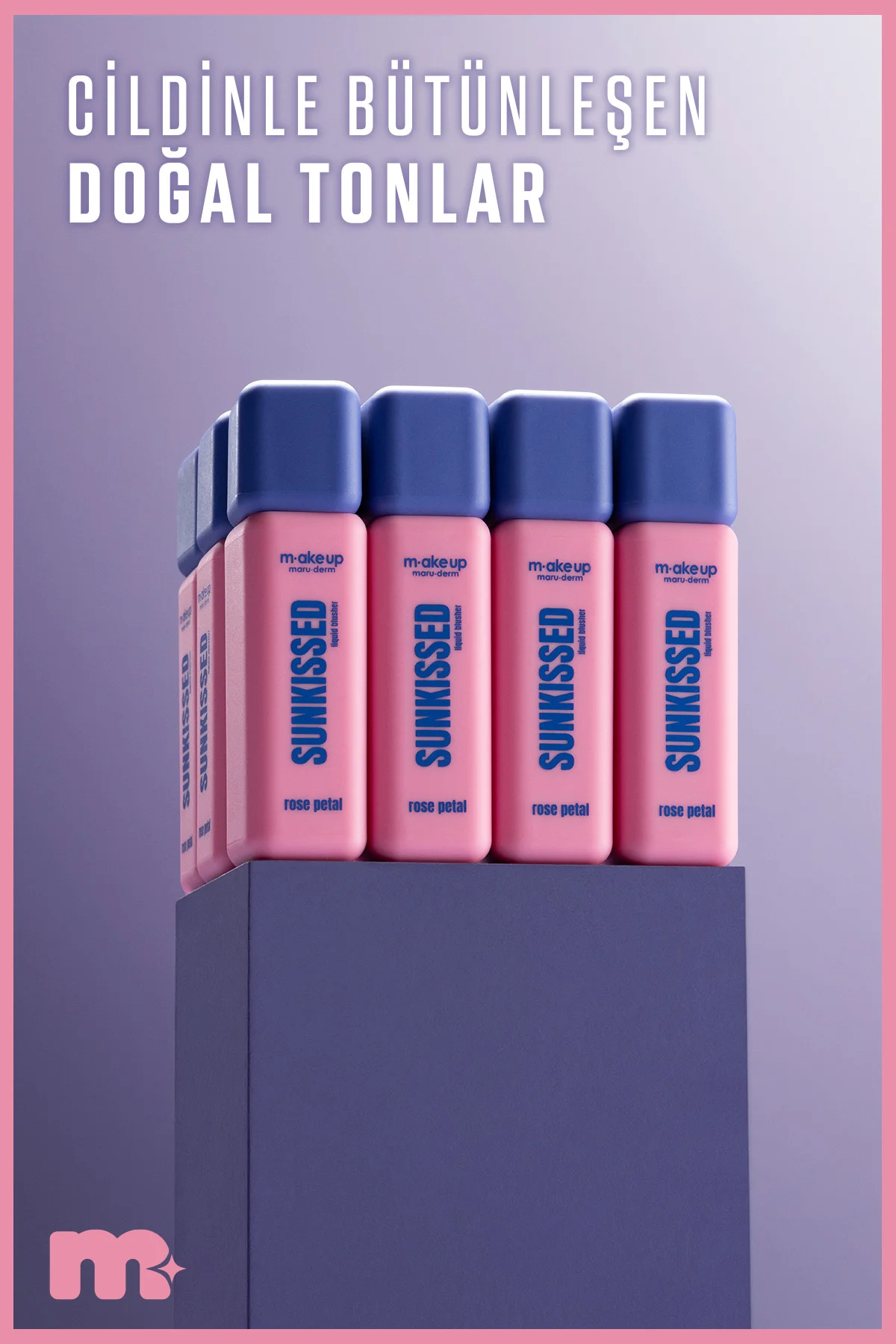 make up maruderm Yoğun Pigmentli Likit Allık – Liquid Blush Rose 