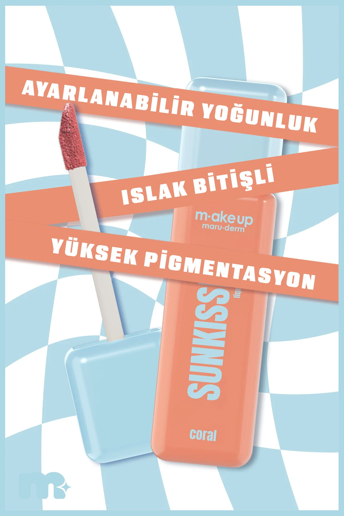 make up maruderm Yoğun Pigmentli Likit Allık – Liquid Blush Coral