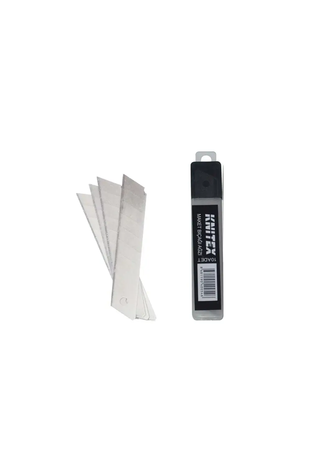 Maket Bıçağı Yedeği Ucu Kalın 18 Mm Bıçak 10 Adet