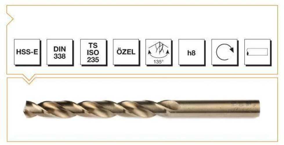 Makina Takım HSS-E Altın Seri İnox Delme Matkap Ucu 10 mm Fiyatı, Yorumları ve Özellikleri