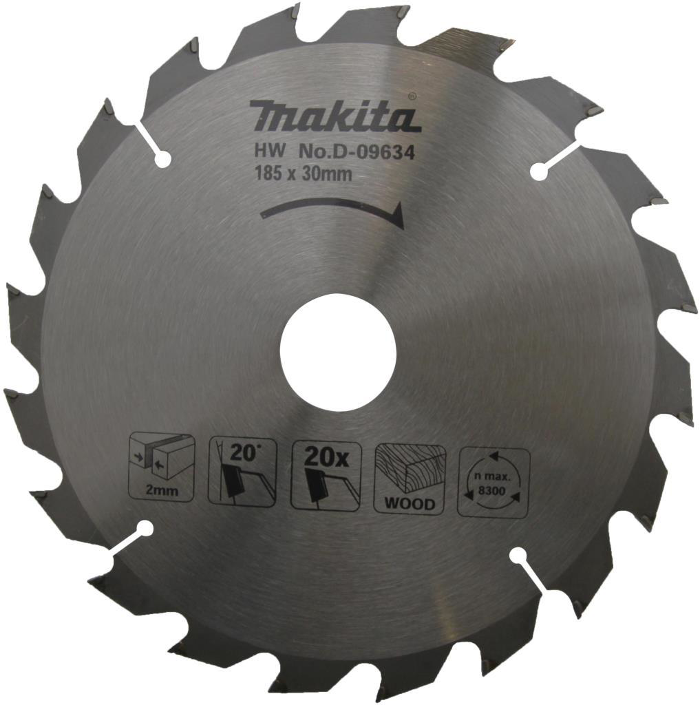 Makita  D-09634 Ahşap Daire Testere 185Mm 20 Diş