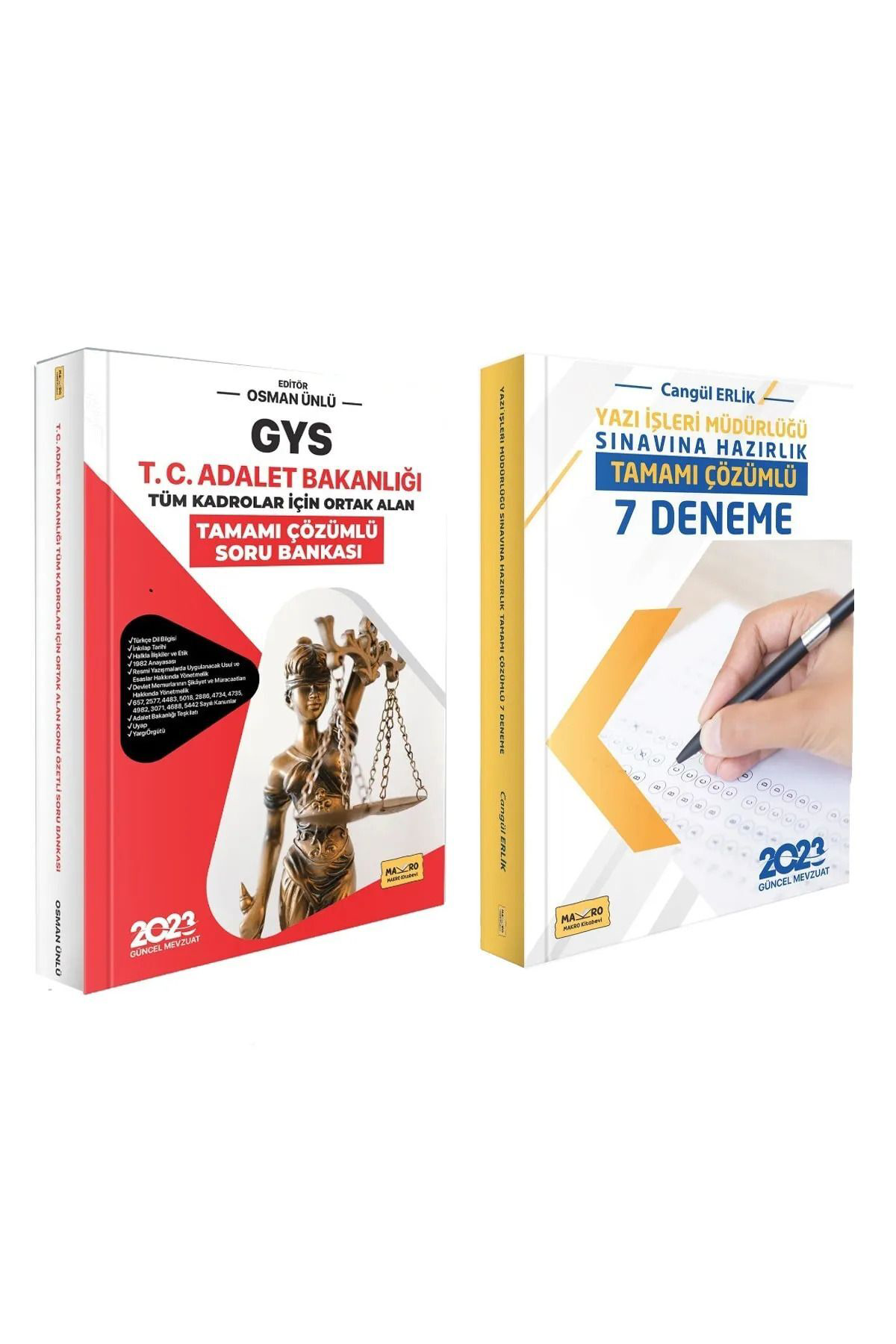 Makro Kitabevi 2023 Adalet Bakanlığı GYS Ortak Alan Soru+Yazı Işl