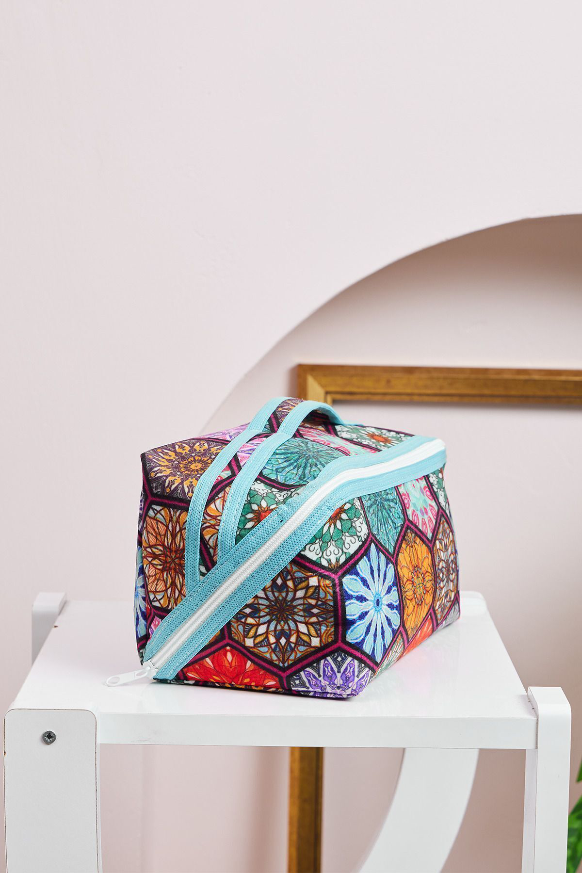 Pazar Kapısı Makyaj Çantası Düzenleyici Seyahat Tipi Çanta Organizer Otantik