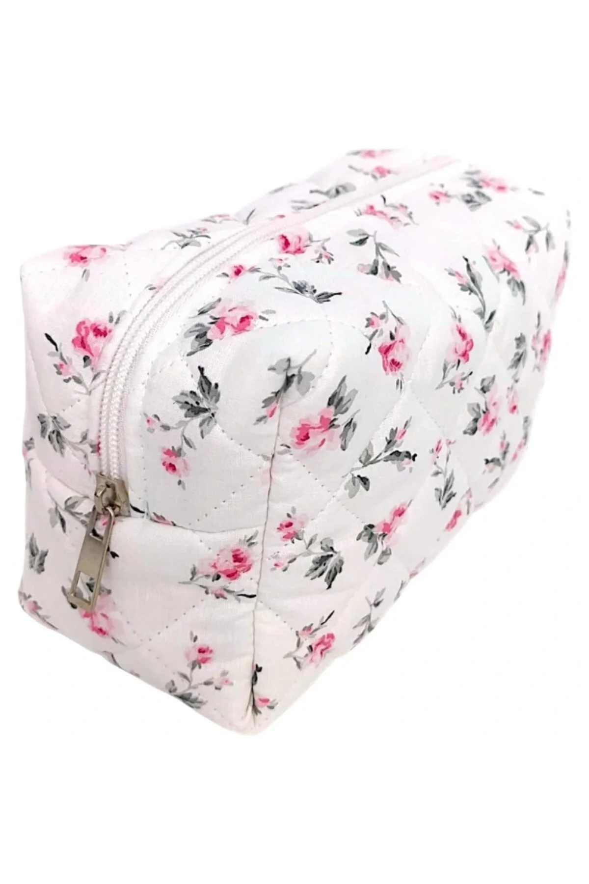 Makyaj Çantası | Makeup Bag | Kapitone Bakım Seyahat Kozmetik Çan