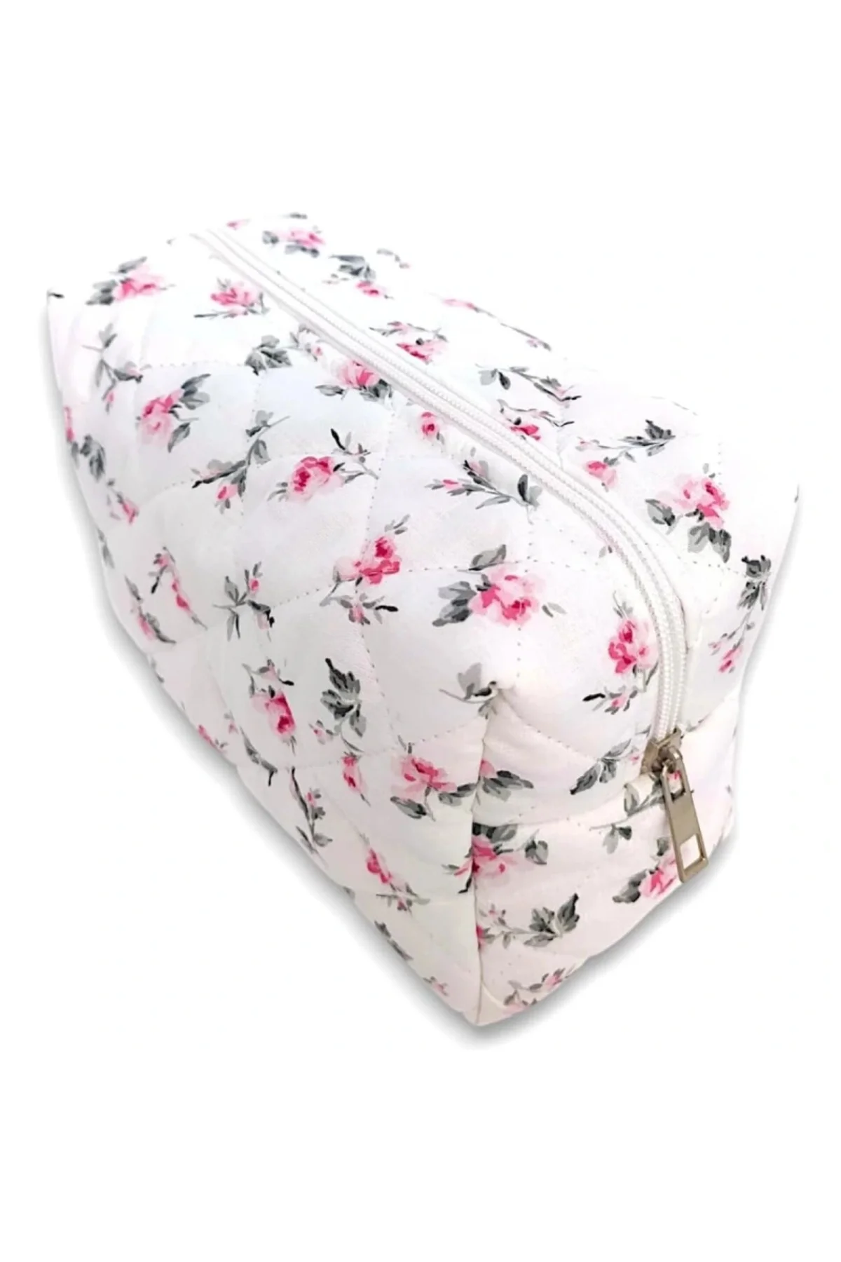 Makyaj Çantası | Makeup Bag | Kapitone Bakım Seyahat Kozmetik Çan
