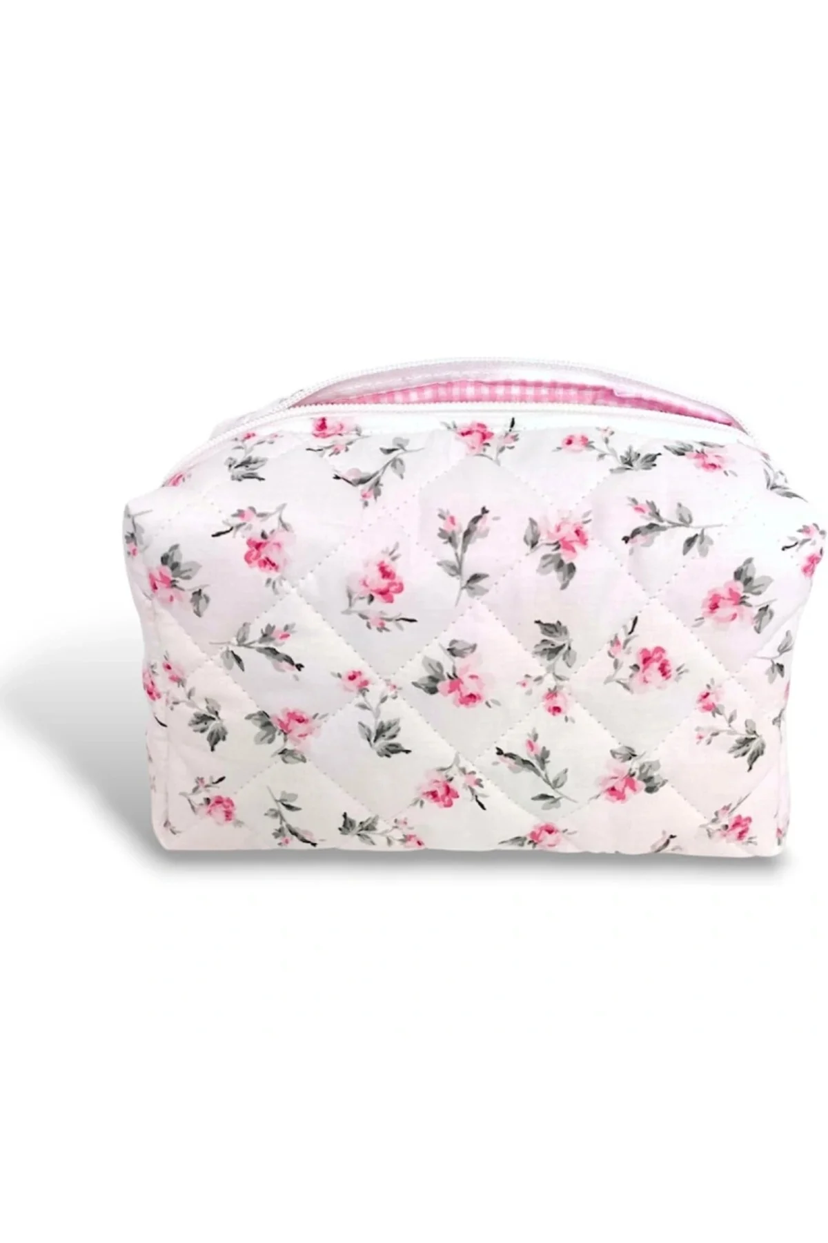 Makyaj Çantası | Makeup Bag | Kapitone Bakım Seyahat Kozmetik Çan