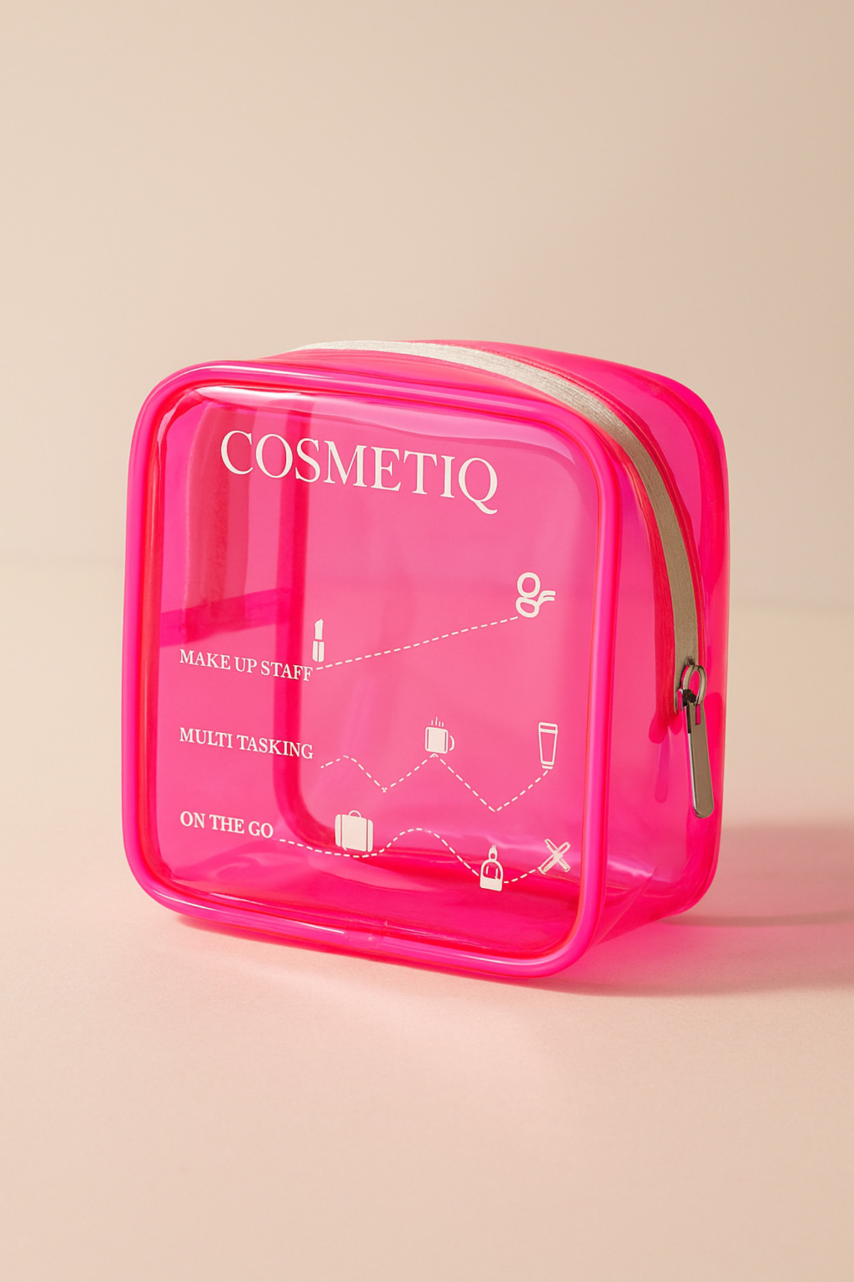 Pazar Kapısı Makyaj Çantası Şeffaf Küçük Boy Makyaj Malzemeleri Çantası