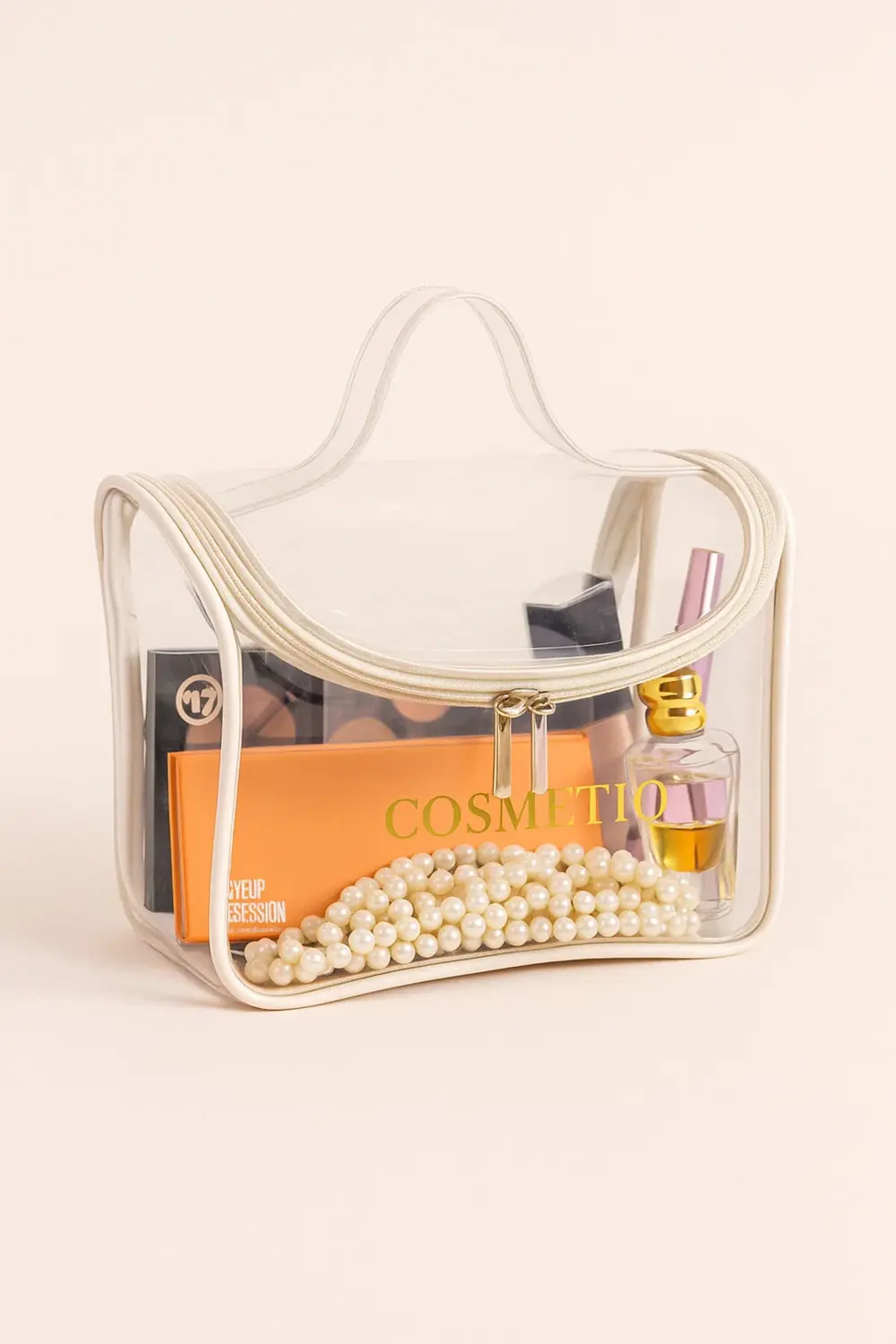 Makyaj Çantası Şeffaf Küçük Boy Makyaj Malzemeleri Çantası