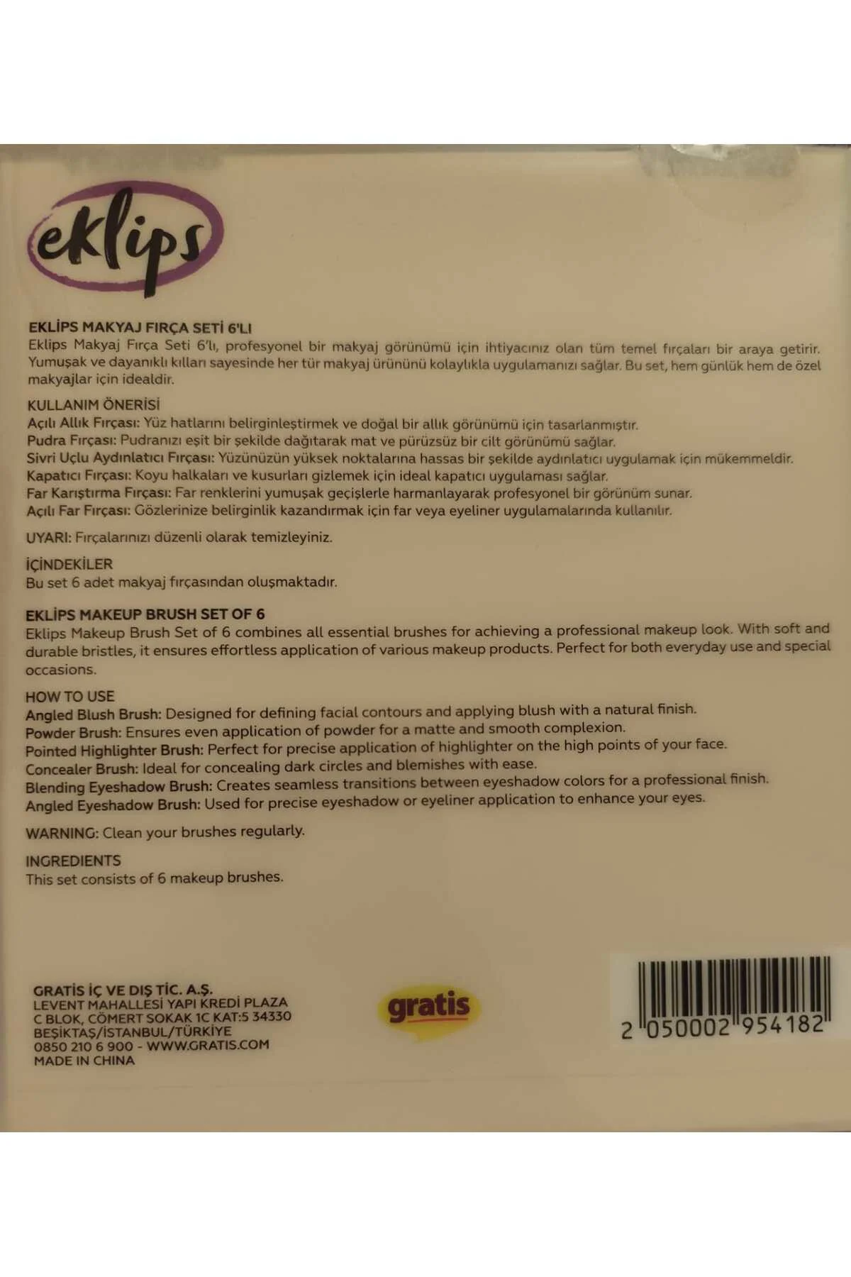 Makyaj Fırça Seti 6'lı