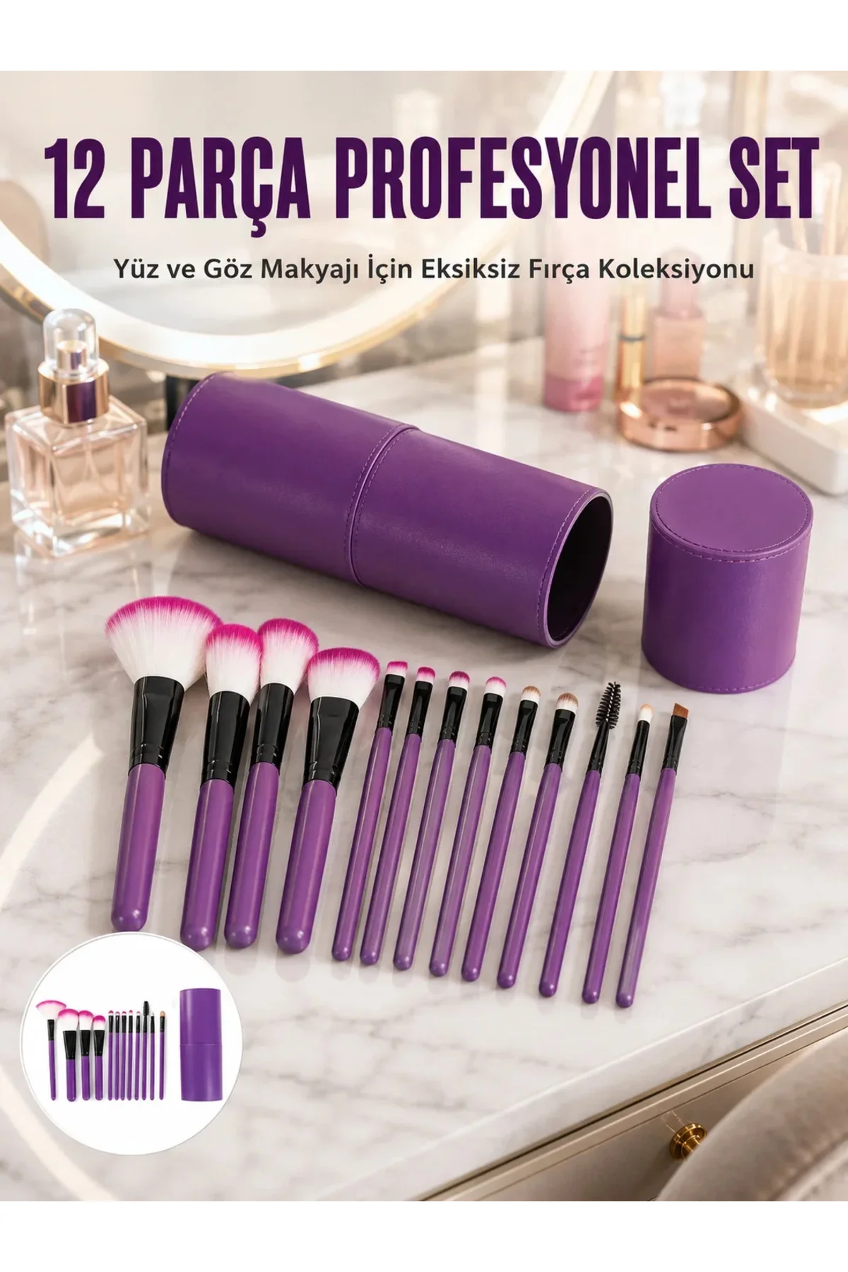 Makyaj Fırçası 12 Parça Set Yumuşak Uçlu Göz Makyajına Uygun Hafif ve Taşınabilir Çanta Makyaj Fırçası 12 Parça Set Yumuşak Uçlu Göz Makyajına Uygun Hafif ve Taşınabilir Çanta