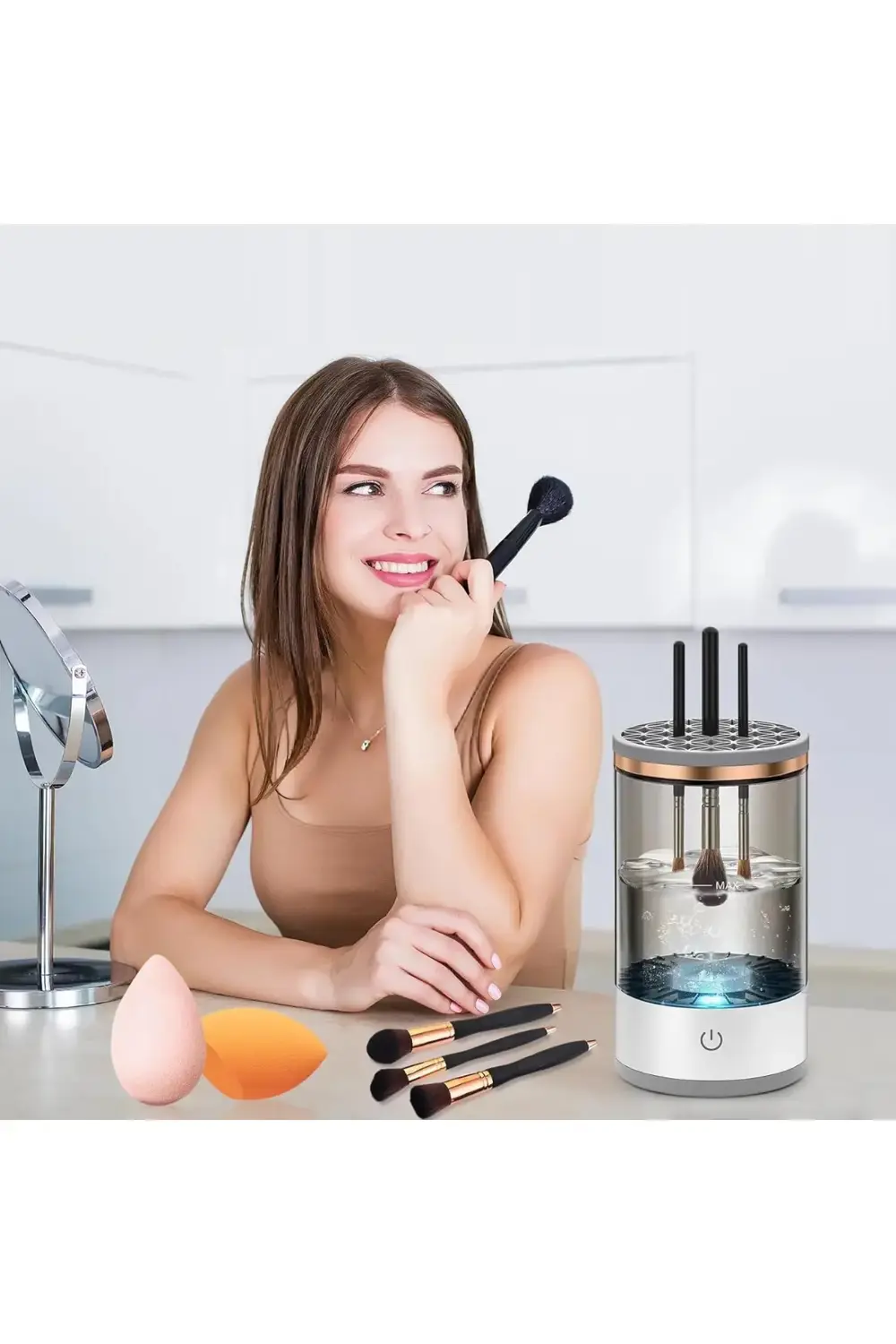 Makyaj Fırçası Temizleme Cihazı – Hijyenik Ve Profesyonel Makyaj