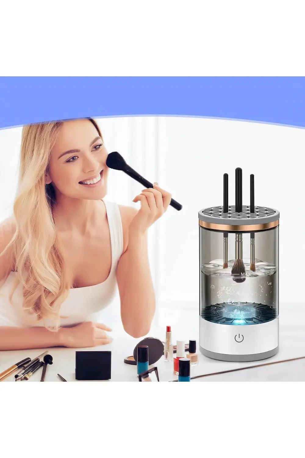 Makyaj Fırçası Temizleme Cihazı – Hijyenik Ve Profesyonel Makyaj