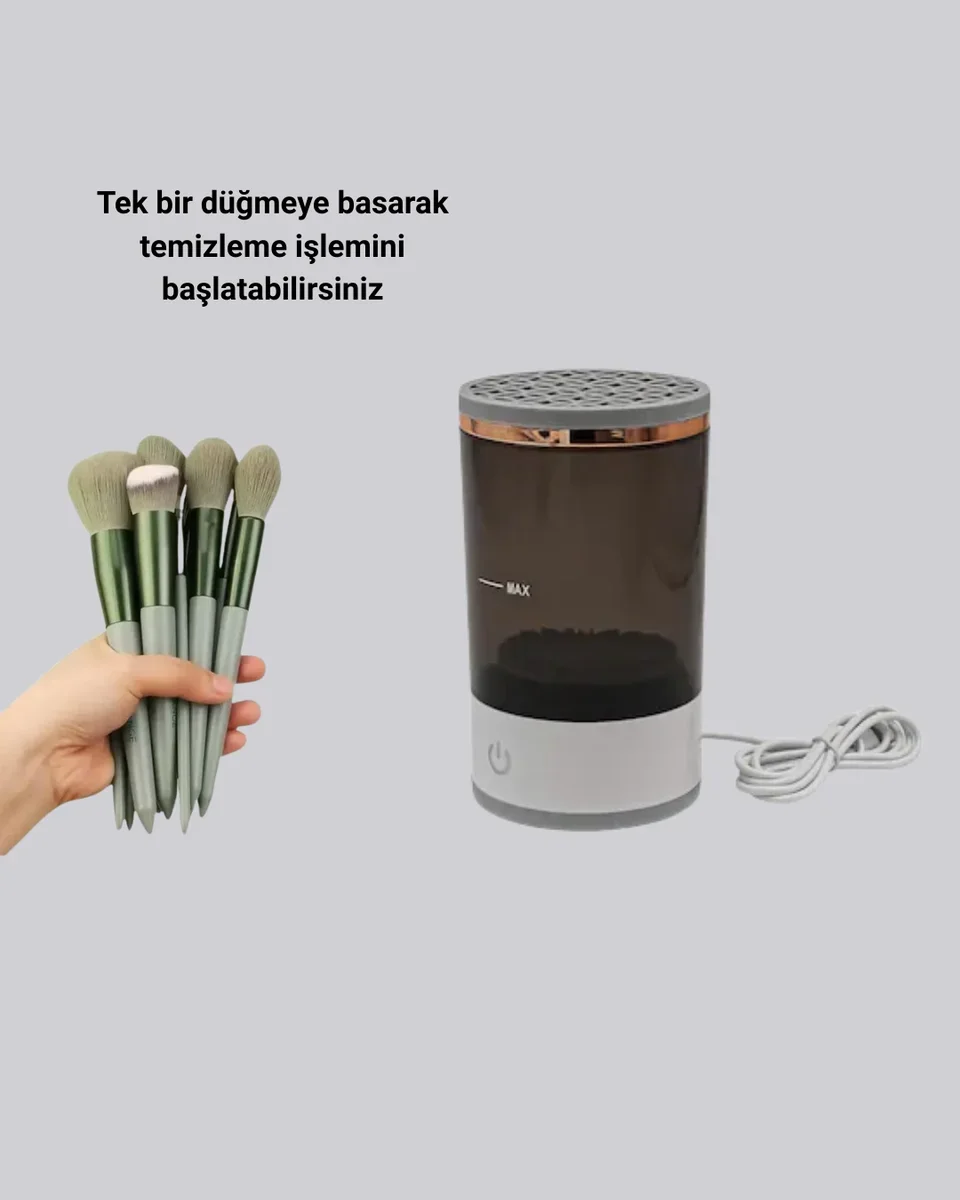 Makyaj Fırçası ve Elektrikli Fırça Temizleyici Kampanya Paketi - Hijyenik Temizlik Çözümü ve Kusursuz Makyaj Seti