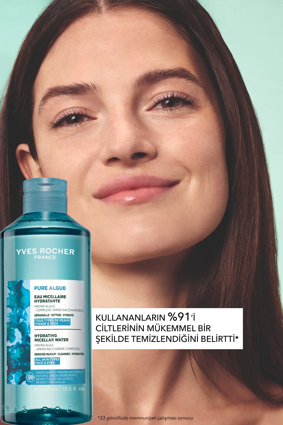 Makyaj Temizleme Micellar Suyu-Normal ve Kuru Cilt -Pure Algue Ne