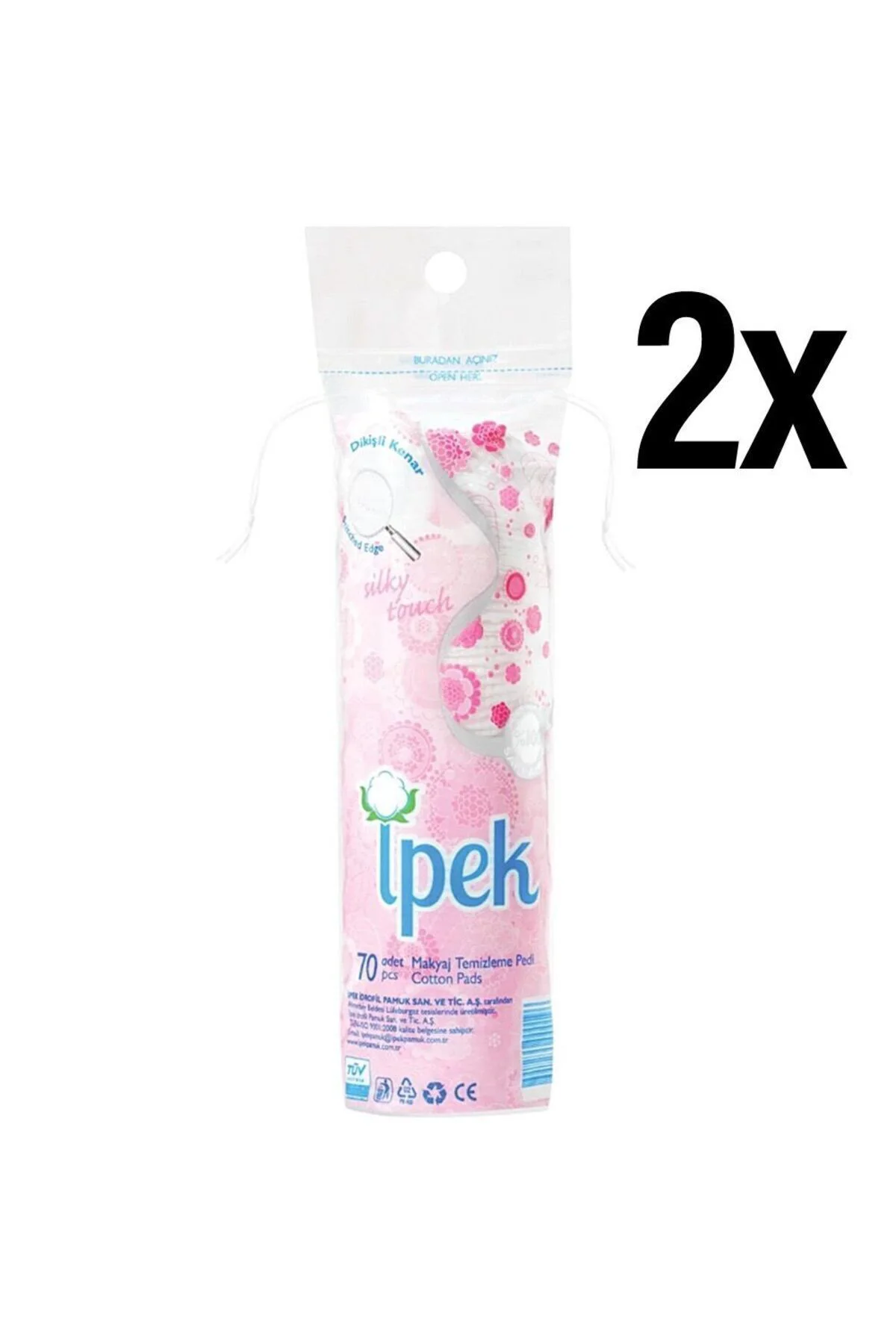 Makyaj Temizleme Pedi 70'li 2 Paket 140 Adet