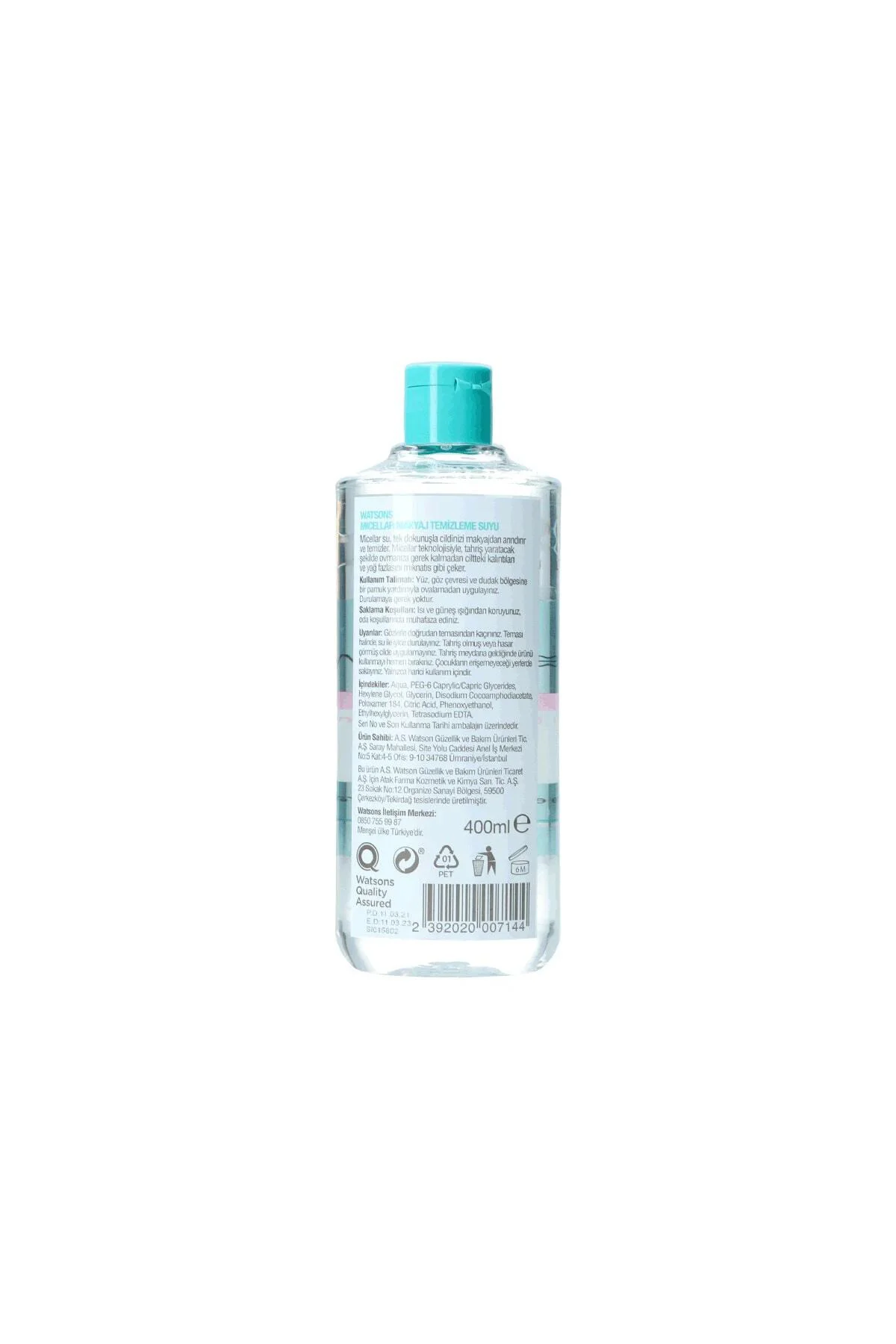 Makyaj Temizleyici Micellar Kusursuz Makyaj Temizleme Suyu 364Mseri Makyaj Temizleyici Micellar Kusursuz Makyaj Temizleme Suyu 364Mseri