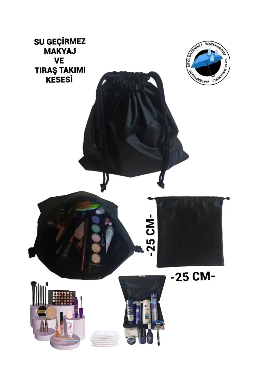 MAKYAJ VE MALZEME KESESİ SU GEÇİRMEZ