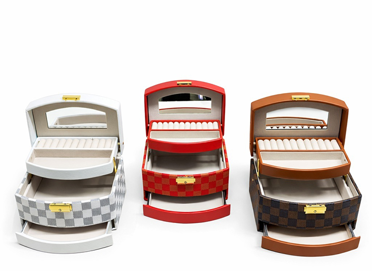 Şık Tasarımlı Makyaj ve Takı Kutusu 22x18 cm Organizatör