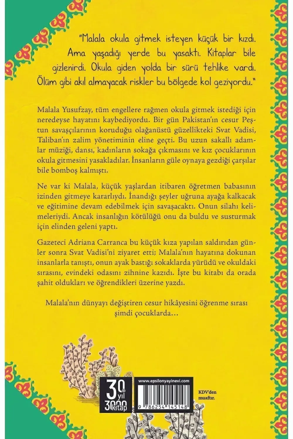 Malala Okula Gitmek İsteyen Kız Adriana Carranca