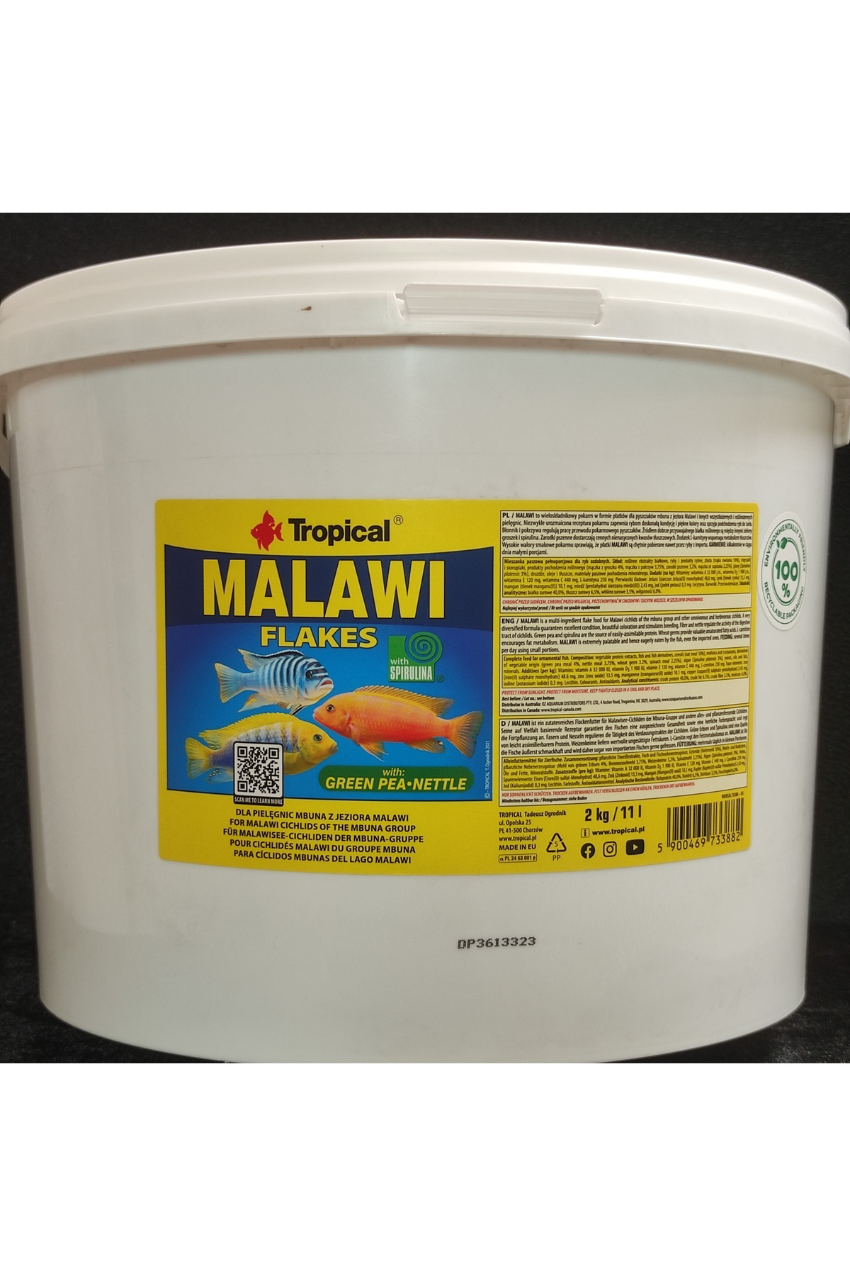 Malawi Flakes 50 gr Balık Yemi - Malavi Ciklet Yunus Sarı Prenses