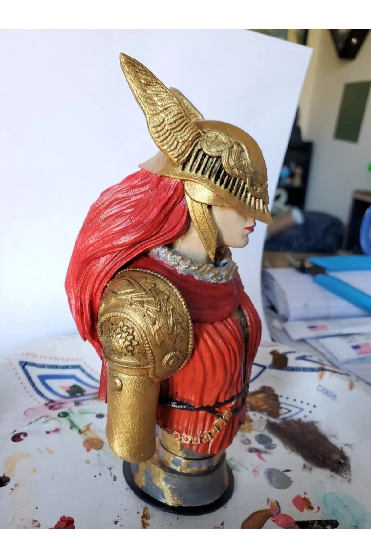 Malenia Elden Ring Boyalı Büst 15 CM
