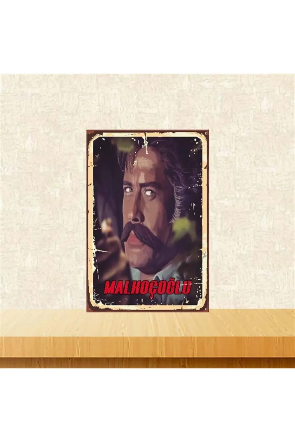Malkoçoğlu Cüneyt Arkın 20-30 cm Retro Ahşap Poster Malkoçoğlu Cüneyt Arkın 20-30 cm Retro Ahşap Poster