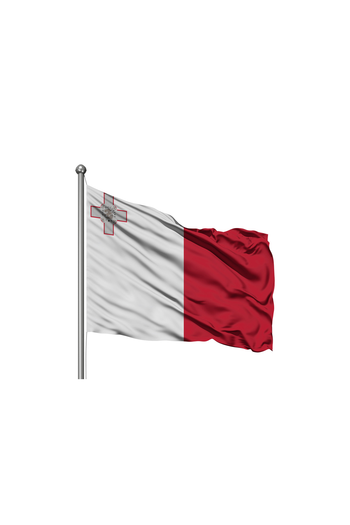 Malta Devleti Bayrağı - Premium Raşel Kumaş 150x225cm