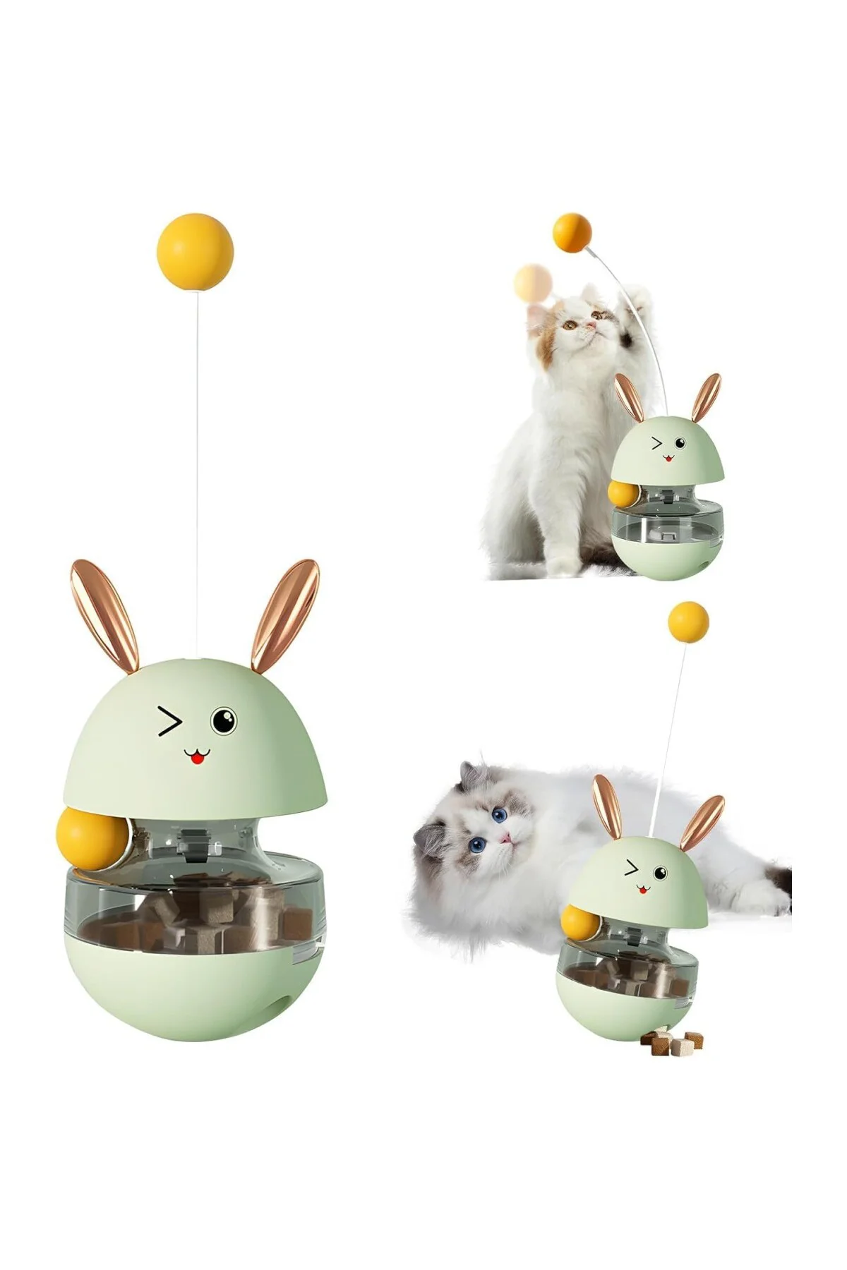 Mama Hazneli Hacıyatmaz Mama Oyuncağı – Kedi & Küçük Köpekler içi