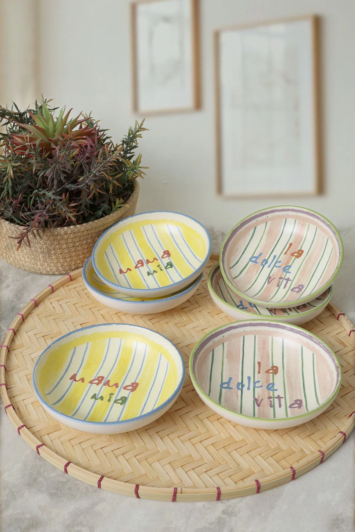 Mama Mia & La Dolce Vita Halka Çerezlik / Sosluk 13 Cm 6 Adet 227