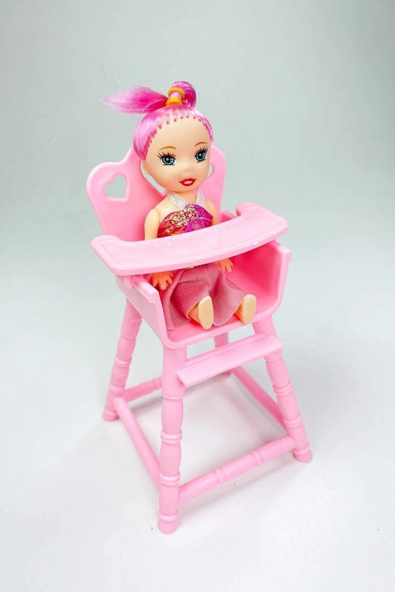 Mama Sandalyeli Parmak Bebek 16 cm - Sevimli Mini Oyuncak Bebek Fiyatı, Yorumları ve Özellikleri