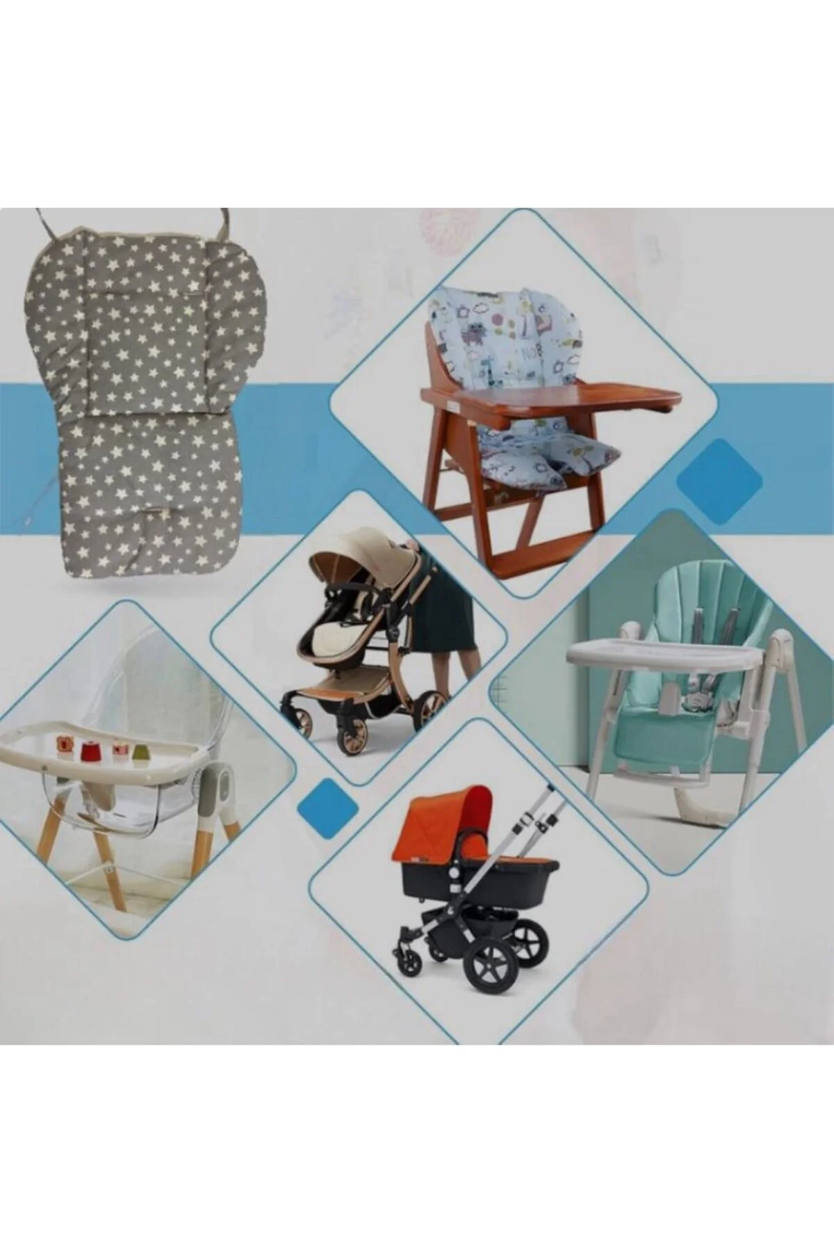 Mama Sandalyesi Kılıfı Bebeğinizin Konforu İçin Yumuşak ve Dayanı