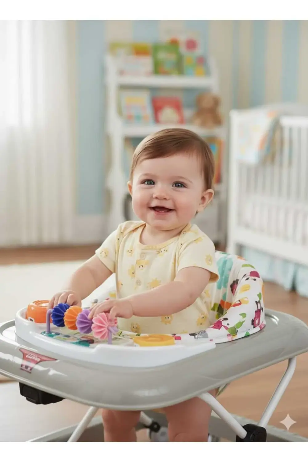 Mama Tablalı Bebek Yürüteci Müzikli Ve Işıklı 10 Teker Yürüteç