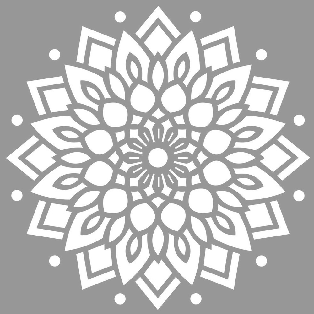 Artikel Mandala 22 Stencil Boyama Şablonu 30X30 Cm, Duvar Stencil, Fayans Artikel Mandala 22 Stencil Boyama Şablonu 30X30 Cm, Duvar Stencil, Fayans