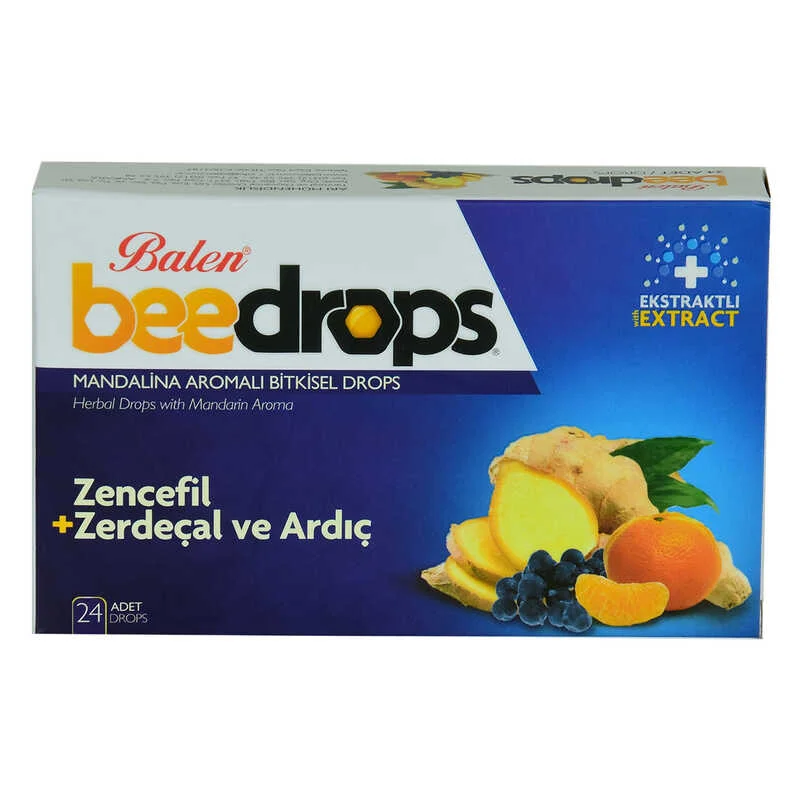 Mandalina Aromalı Bitkisel Drops 24 Adet - Doğal Boğaz Rahatlatıcı