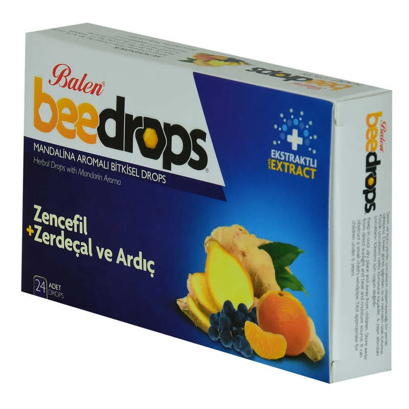 Mandalina Aromalı Bitkisel Drops 24 Adet - Doğal Boğaz Rahatlatıcı