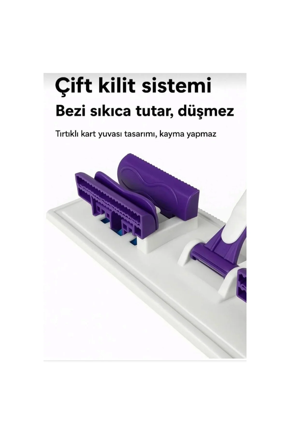 Mandallı Sprey Mop Click Mop – Deterjan Hazneli, Mikrofiber Paspa