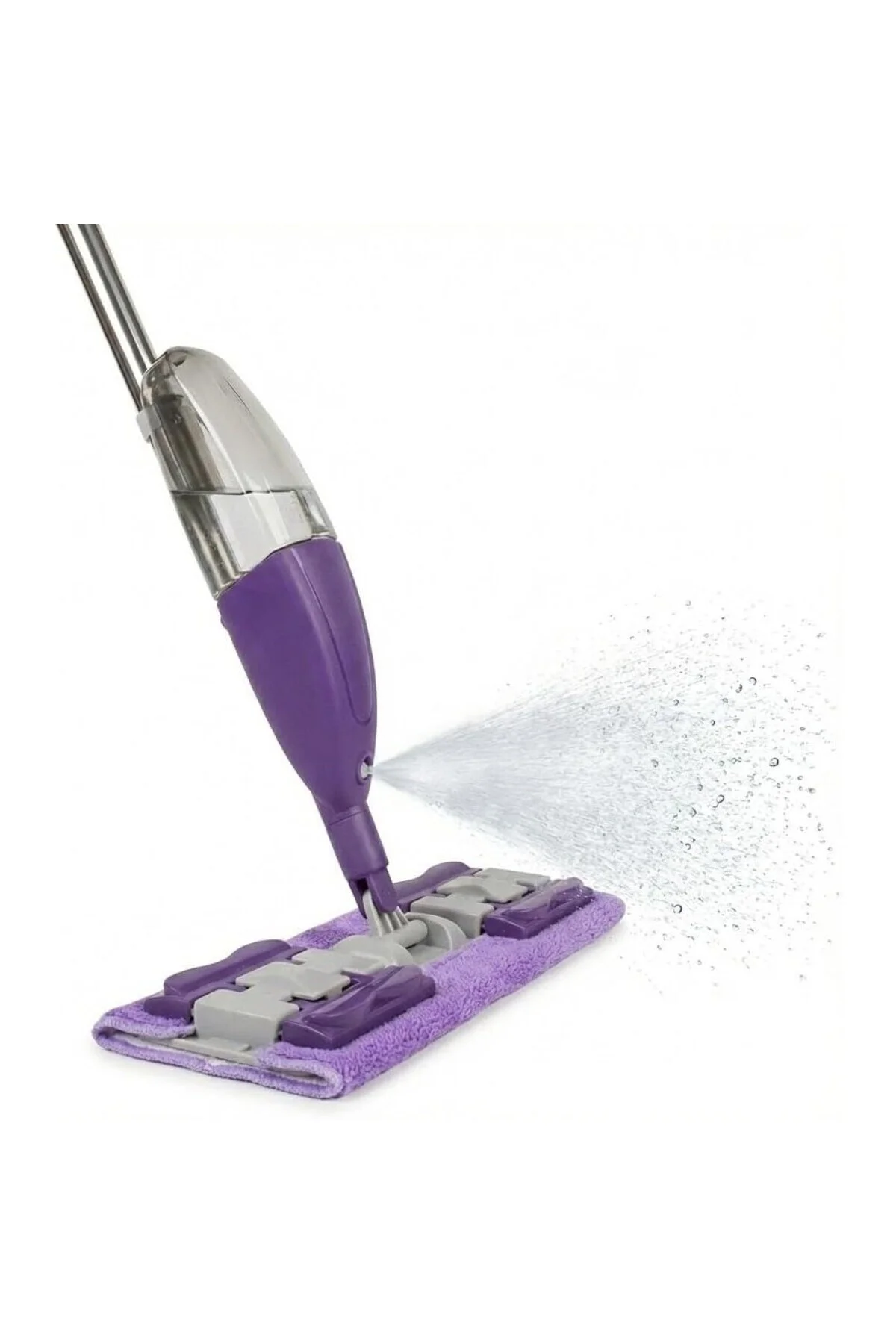 Mandallı Sprey Mop Click Mop – Deterjan Hazneli, Mikrofiber Paspa