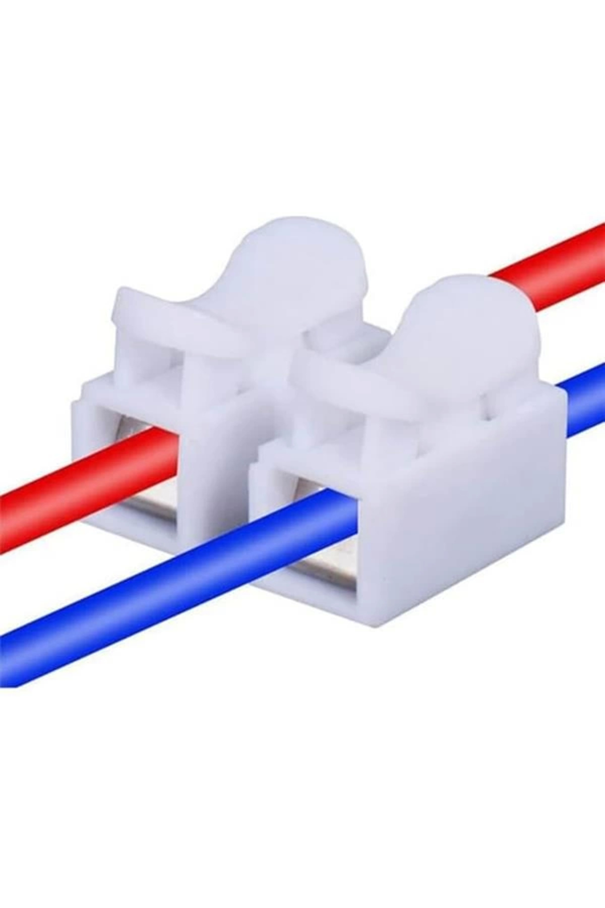 Mandallı Vidasız Klemens Basmalı Tip 2 li 2 pin 100'lü Paket