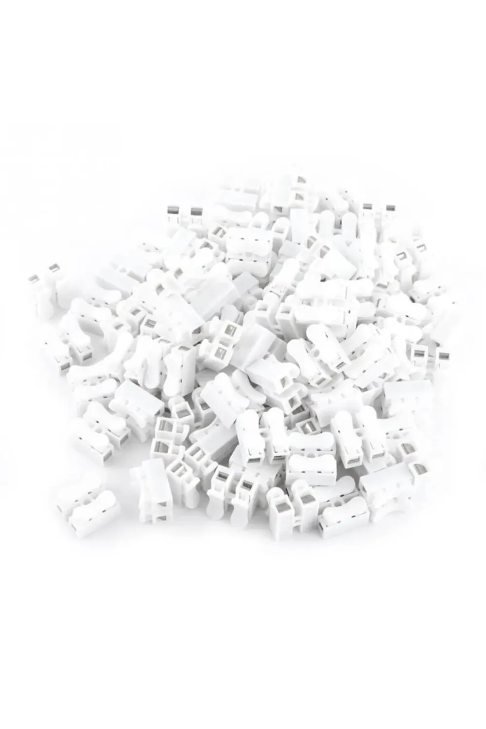 Mandallı Vidasız Klemens Basmalı Tip 2 Li 2 Pin 100'lü Paket