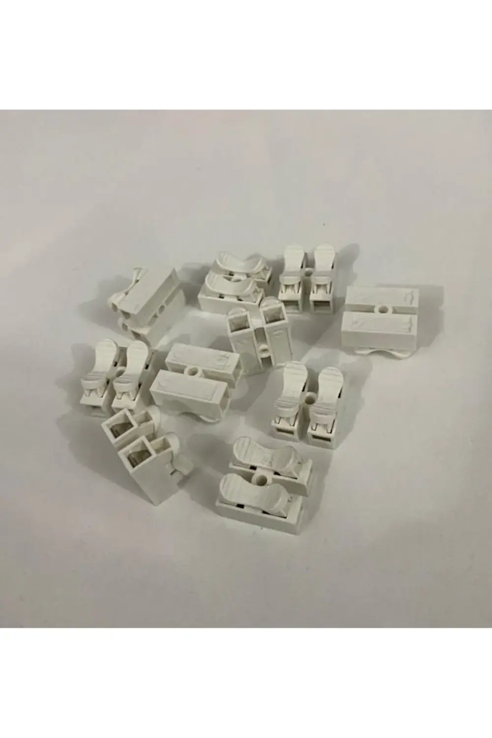 Mandallı Vidasız Klemens - Basmalı Tip - 2 Pin 10 Li Paket