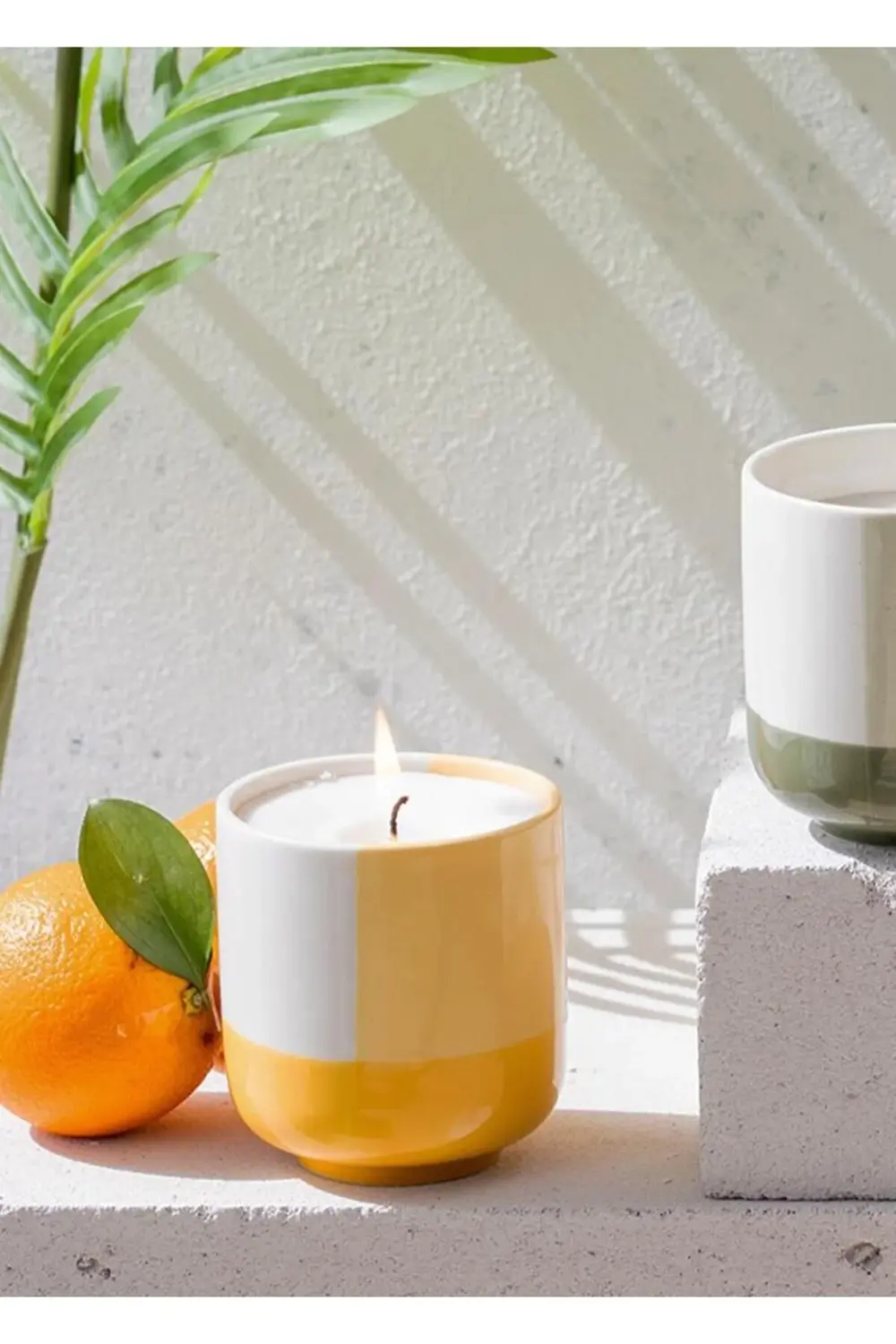 MANDARİN KOKULU MUM SARI 250GR