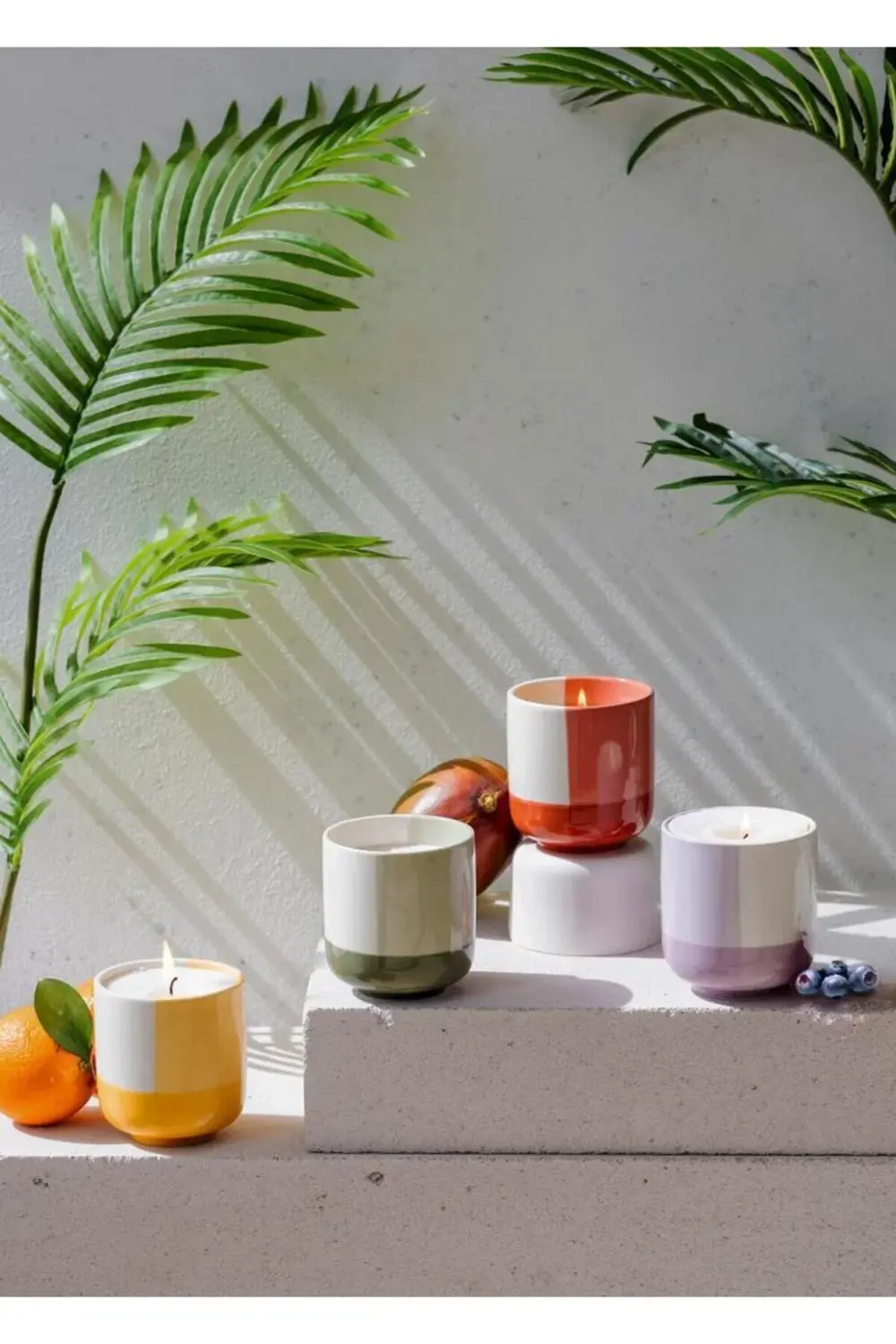 MANDARİN KOKULU MUM SARI 250GR