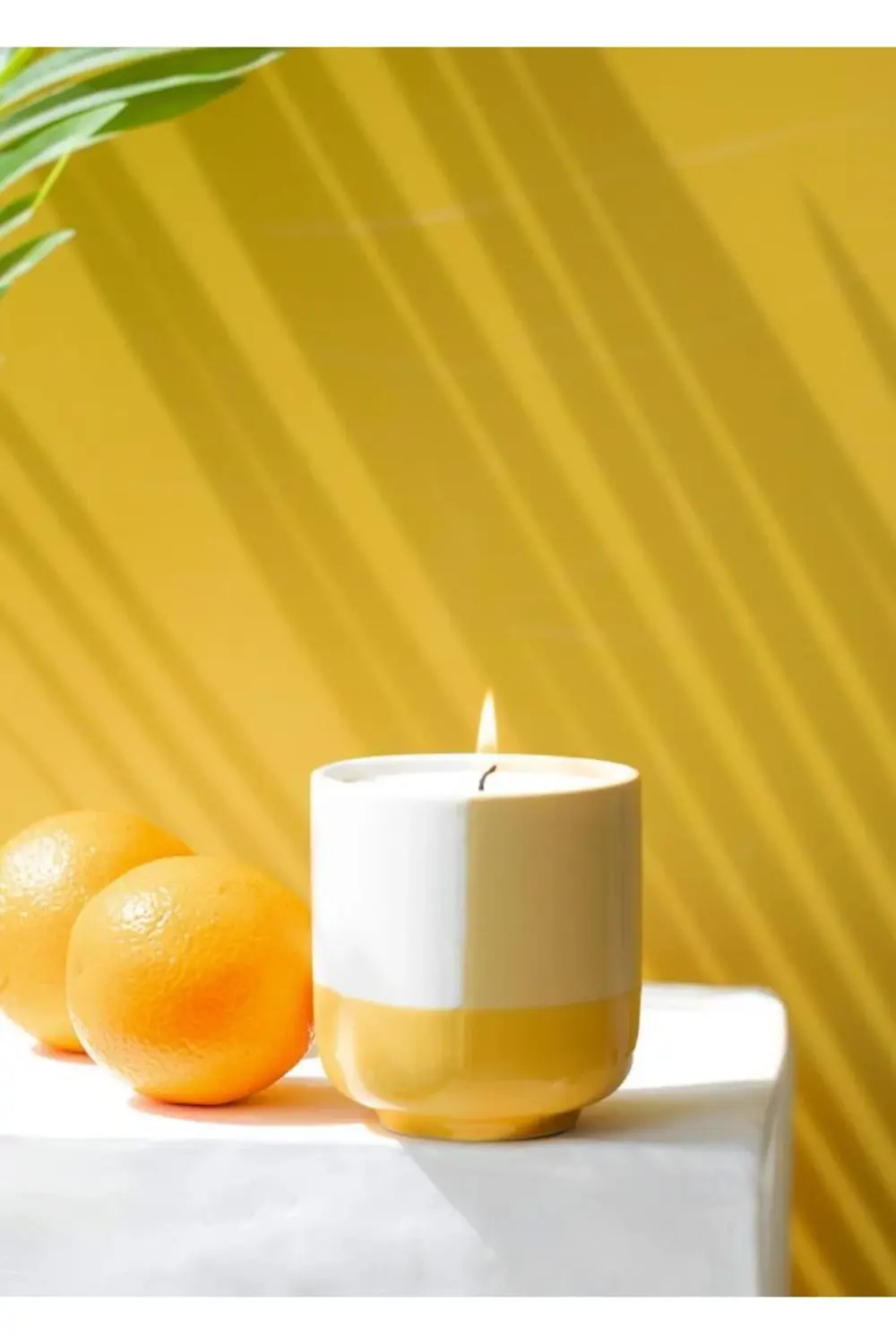 MANDARİN KOKULU MUM SARI 250GR