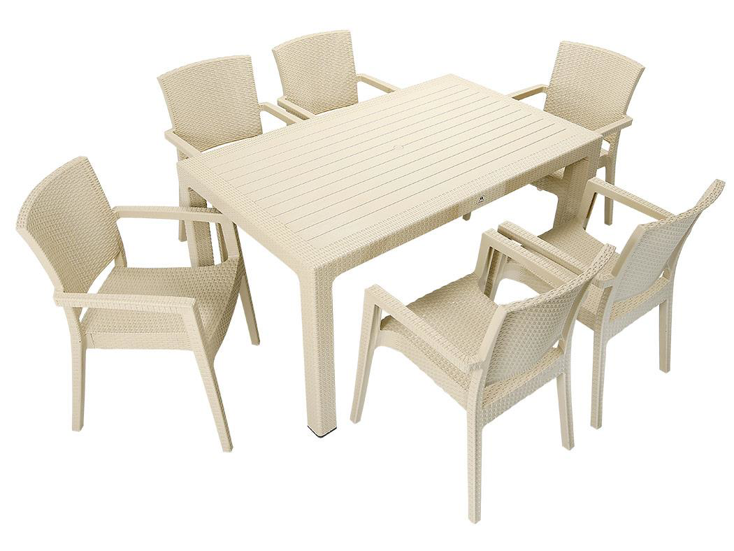 Mandella  Elit Rattan 90X150 Zeus Koltuk Masa Takimi Çölbeji