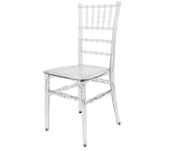 Mandella Karmen Şeffaf Kırılmaya Dayanıklı Sandalye Model 1 (2 Ad