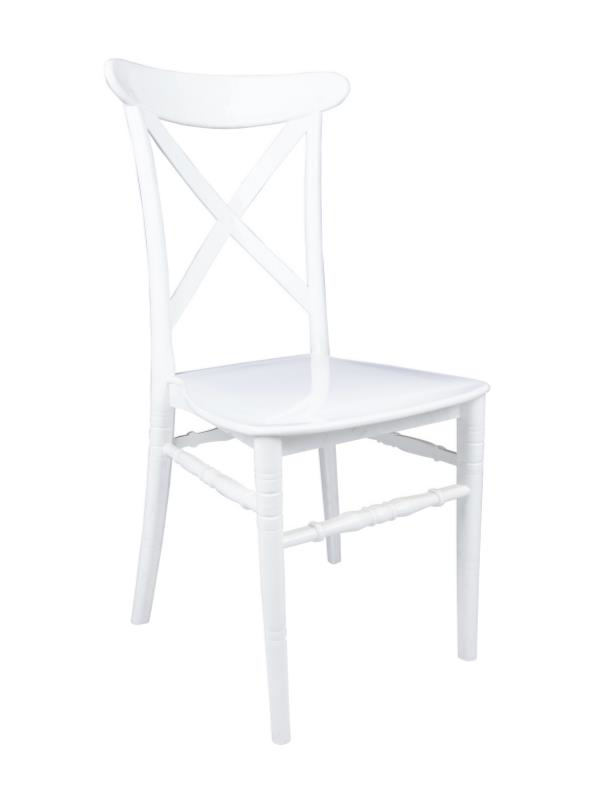Mandella Silver Sandalye D Modeli Beyaz