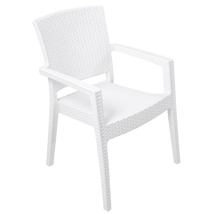 Mandella Zeus Rattan Koltuk (4 Adet) Beyaz