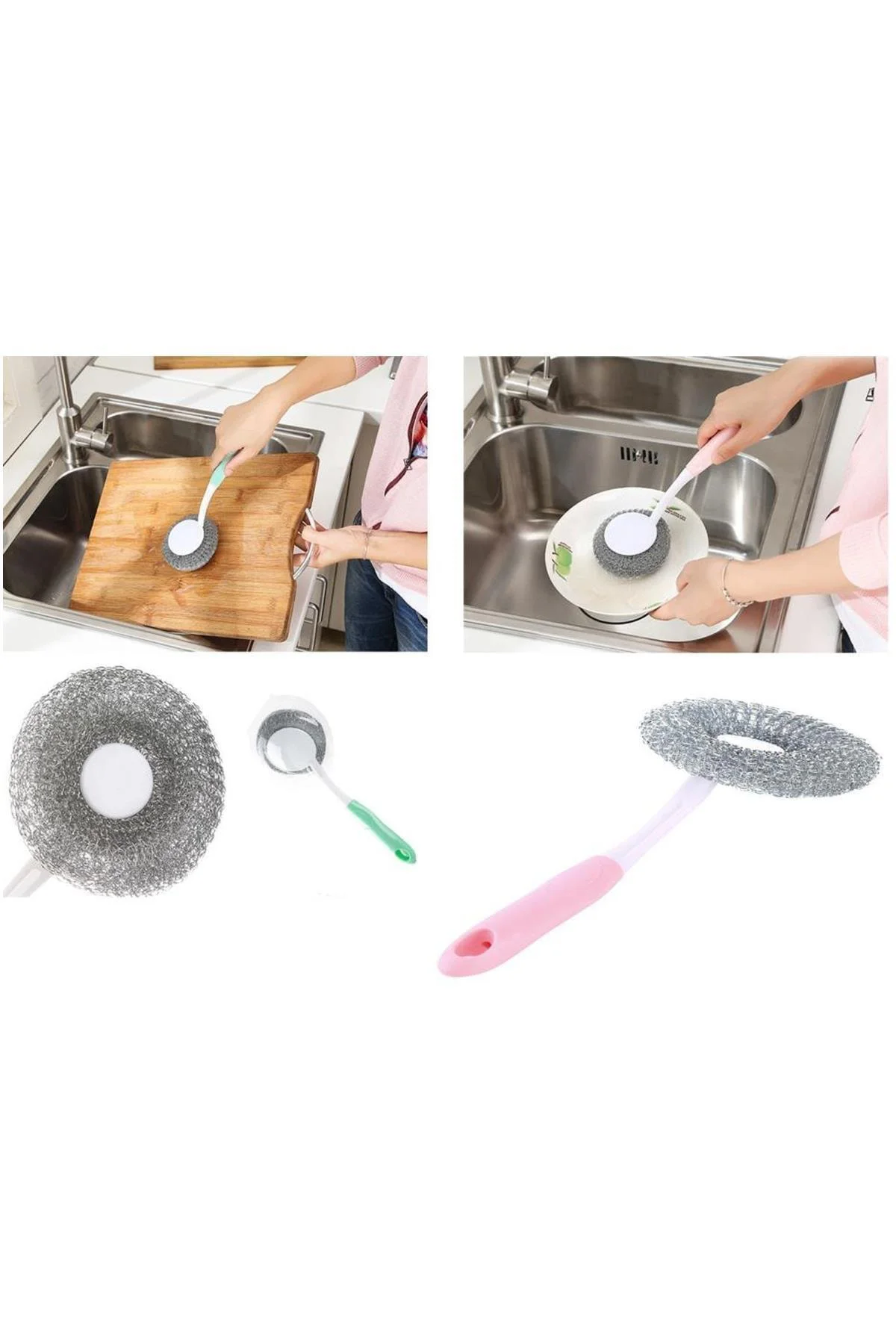 Mangal Temizleme Fırçası - Barbekü Fırçası - Lavabo Bulaşık Fırça