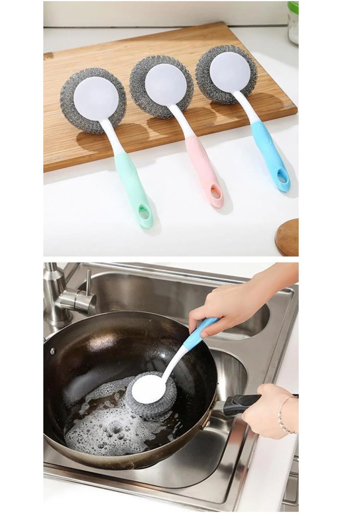 Mangal Temizleme Fırçası - Barbekü Fırçası - Lavabo Bulaşık Fırça